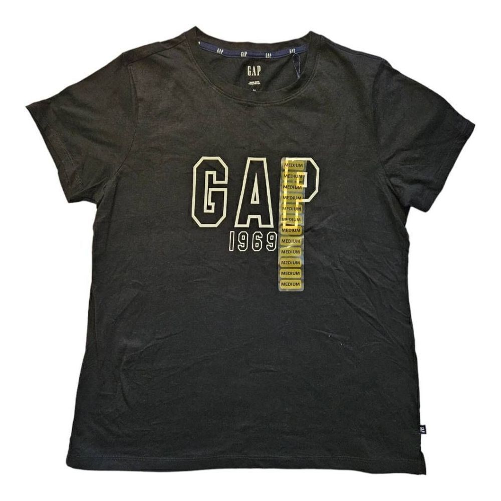 GAP 1969 Short Sleeve Logo Tee True Black Medium